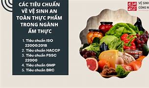 Tiêu Chuẩn Vệ Sinh An Toàn Thực Phẩm